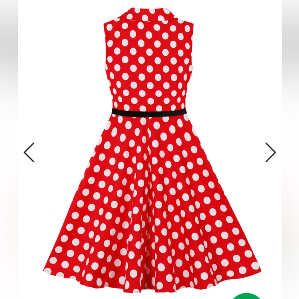 Grace Karin vintage look polka dot dress size 11/12 - Picture 2 of 10